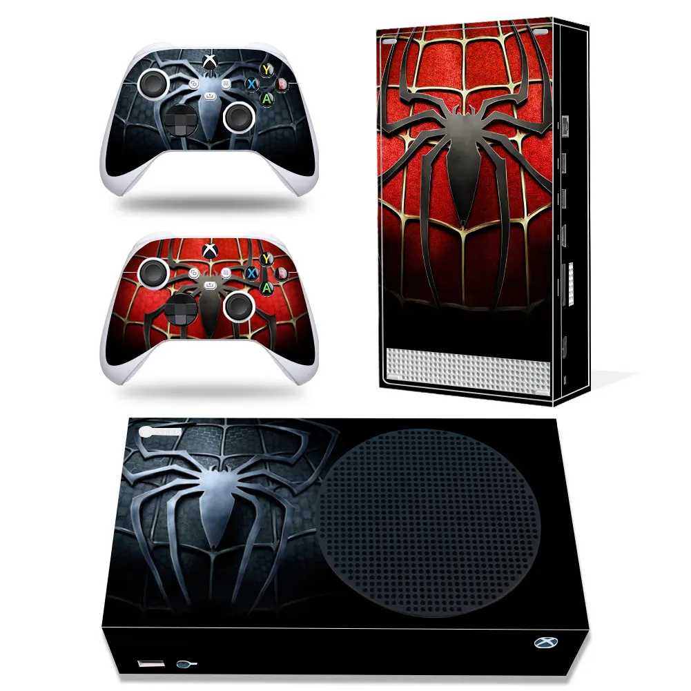 Marvel Iron Man Spiderman Skin Sticker Decal Cover for Xbox Series S Console and 2 Controllers Xbox Series S Skin Sticker Vinyl 