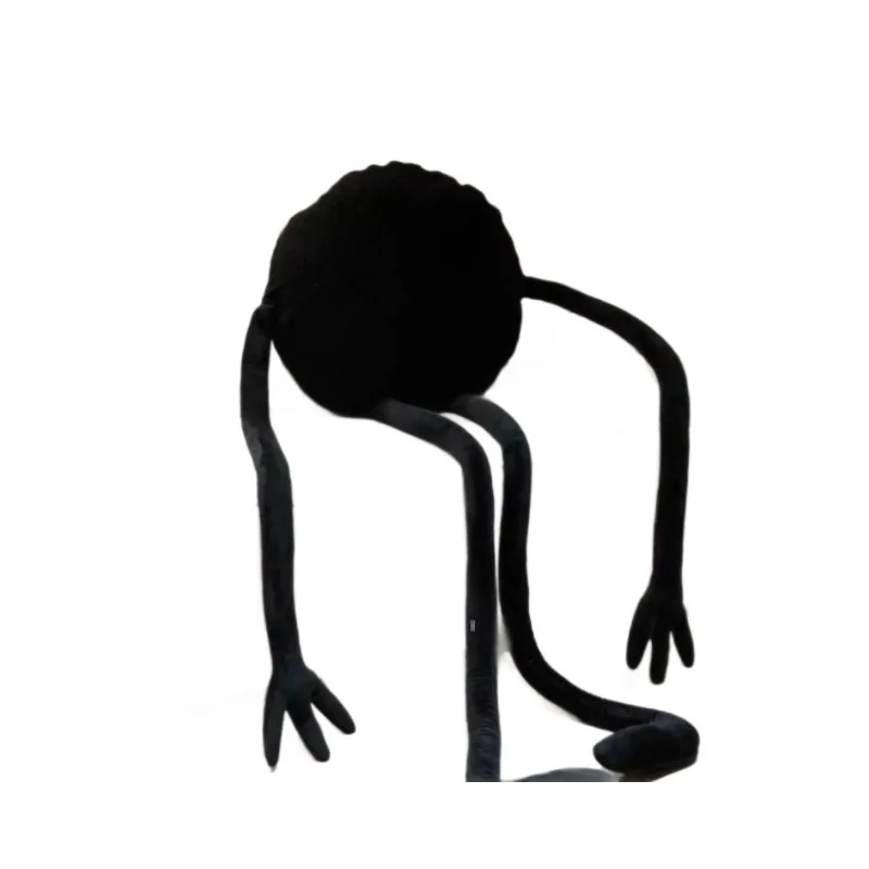 Cute Bla Coal Ball Pillow Funny Long Legged Doll Plu Toy Gift Adult Universal PP Cotton Filled Cuion Toy Doll