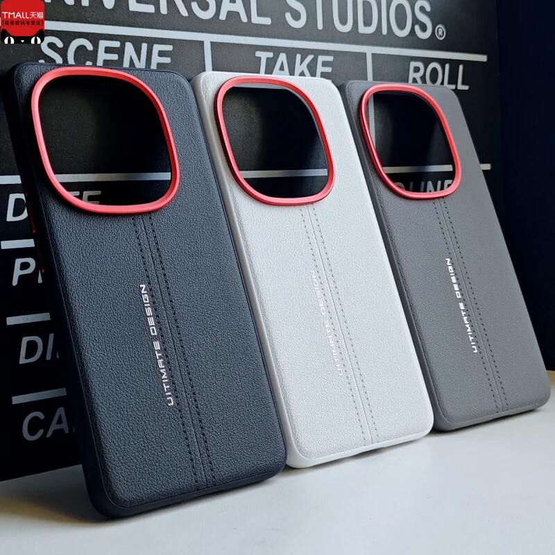 Luxury PU Leather Skin-Friendly Phone Case in Black