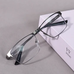 Premium Men's Full - Frame Anti Blue Light Reading Glasses - +75 (Gun)