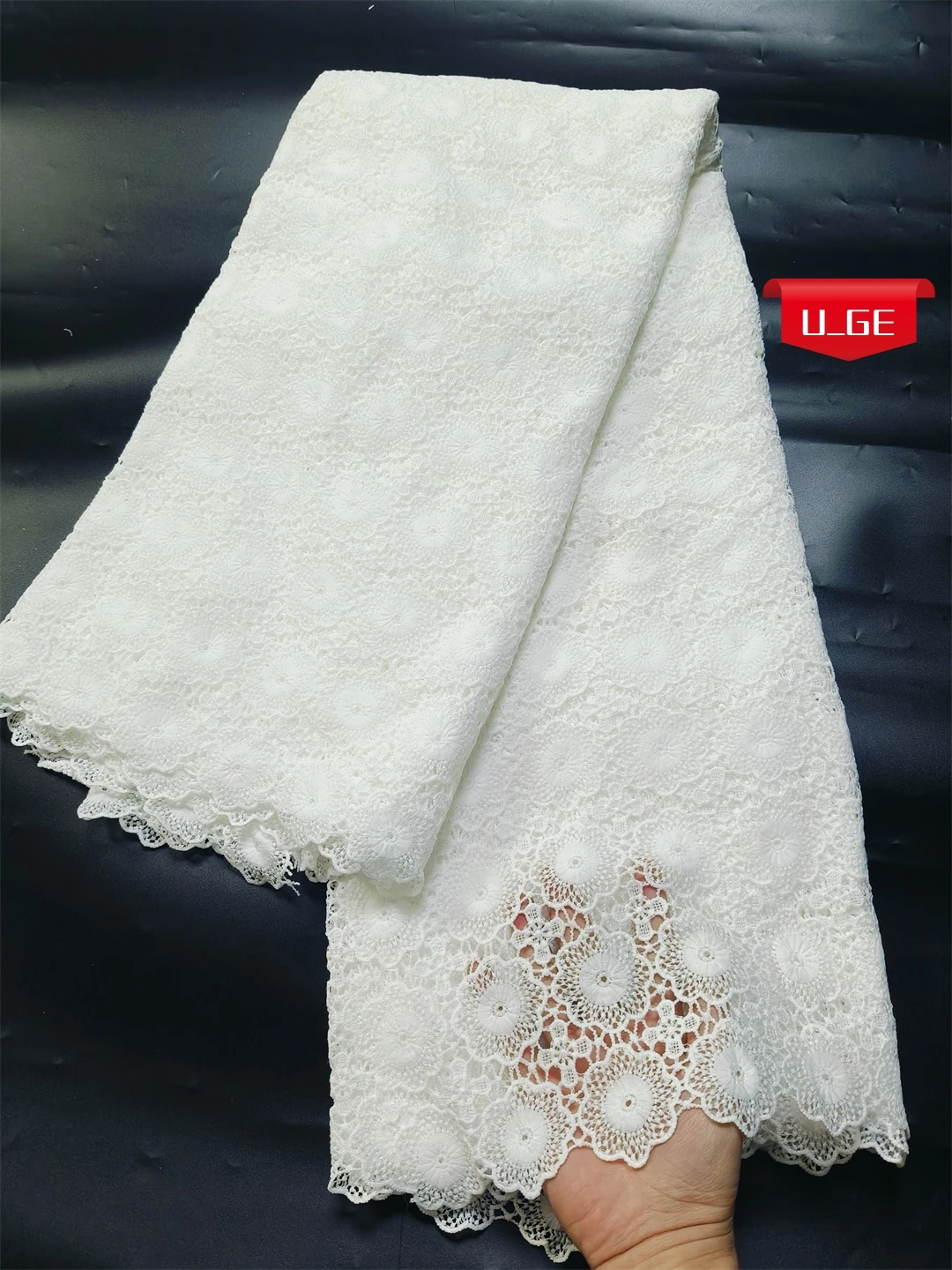 Skin friendly Riche Guipure Cord Lace Fabric Party Evening Dress 5yards sequins jacquard lace fabric,cotton voile lace fabric,lace trim fabric,brocade lace fabric