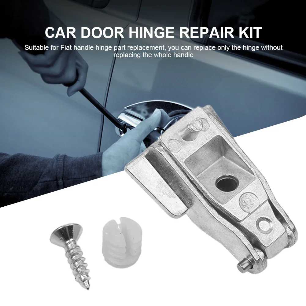 For Alfa Romeo 147 GT Fiat 500 Car Chrome Metal Outer Door Handle Hinge Repair Kit Passenger Left Driver Right 51964555 5193904
