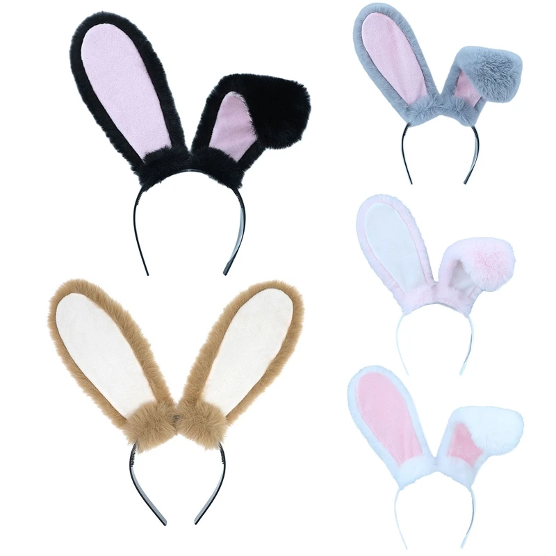 

Bunny Headband Long Headbands Rabbit Hair Hoop Headwear Dropship