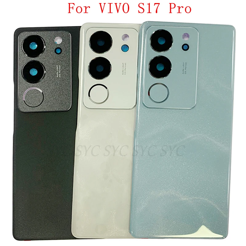 

Original Battery Cover Rear Door Case Housing For VIVO S17 Pro Back Cover with Lens Logo Repair Parts