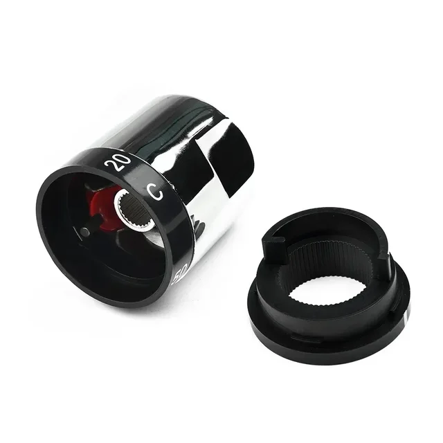 Thermostatic Control Handle Switch Water Control Handle Bathtub Shower Faucet With Temperature Mark Stop Ring Grubscrew End Cap 6