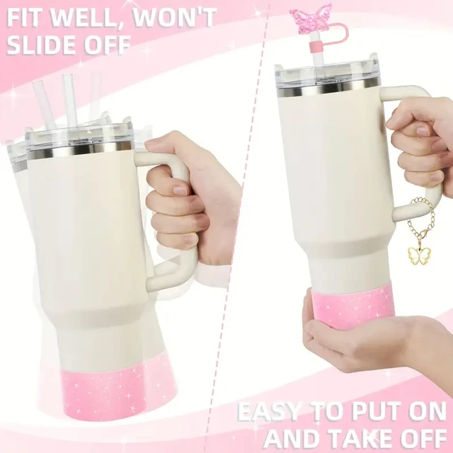 8-Piece Accessory Set For Stanley Tumbler - Includes Handle Strap, Silicone Boot, Straw Covers & Charms For 30oz/40oz Cups - View #3