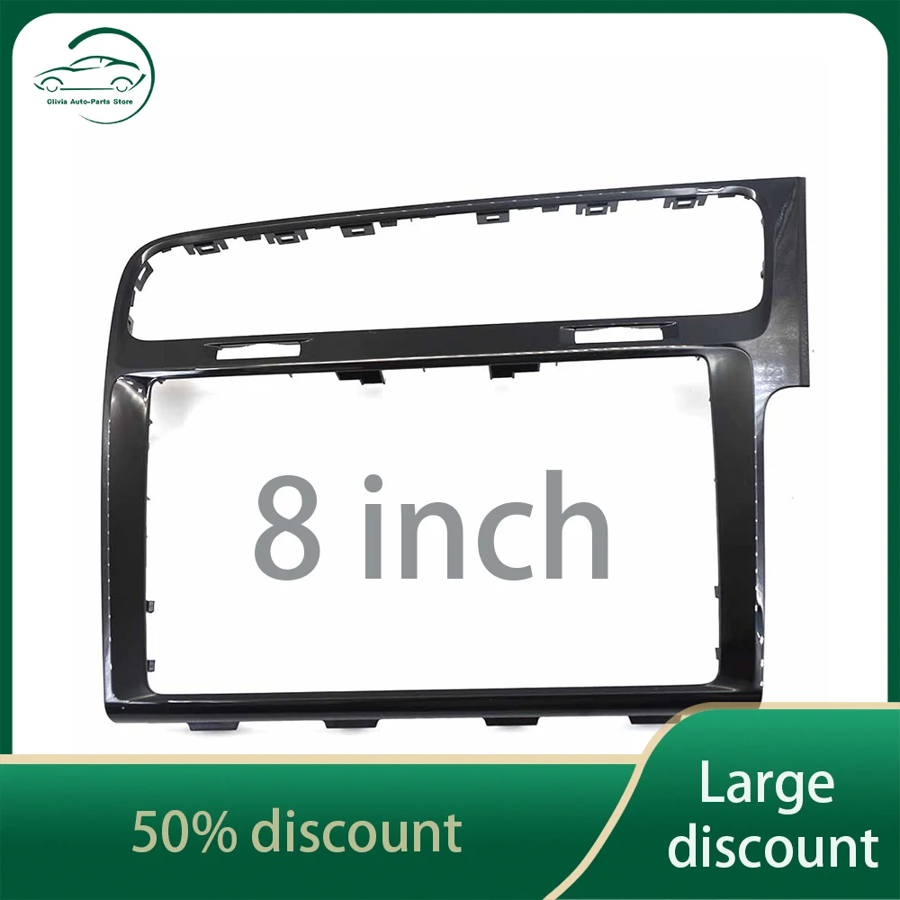 

For VW Golf MK7 RHD Right-hand drive Radio frame panel CD frame MIB 8 inch 9.2 inch Painted piano black 5G2 819 743F 743G