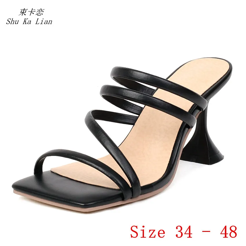 

Women High Heel Sandals Shoes Slingbacks Woman High Heels Gladiator Sandals Pumps Plus Size 34 - 40 41 42 43 44 45 46 47 48
