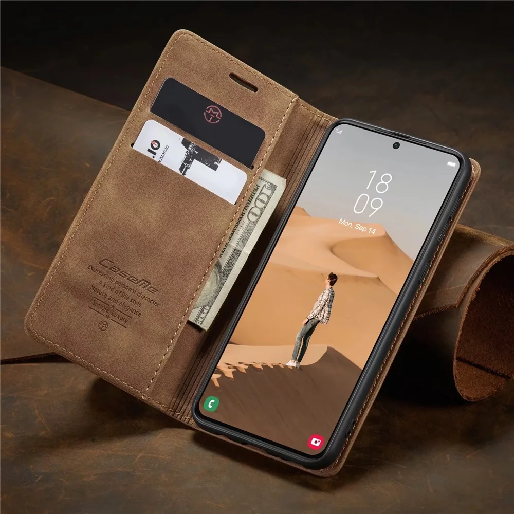 Leather Flip Cover Case - Elegant Protection