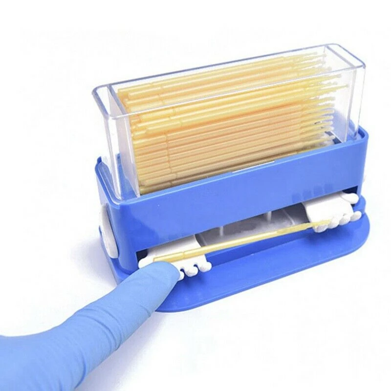 Dental Applicator Stick Dispenser Container Holder Cotton Micro Brush Tip Dental Lab Orthodontic