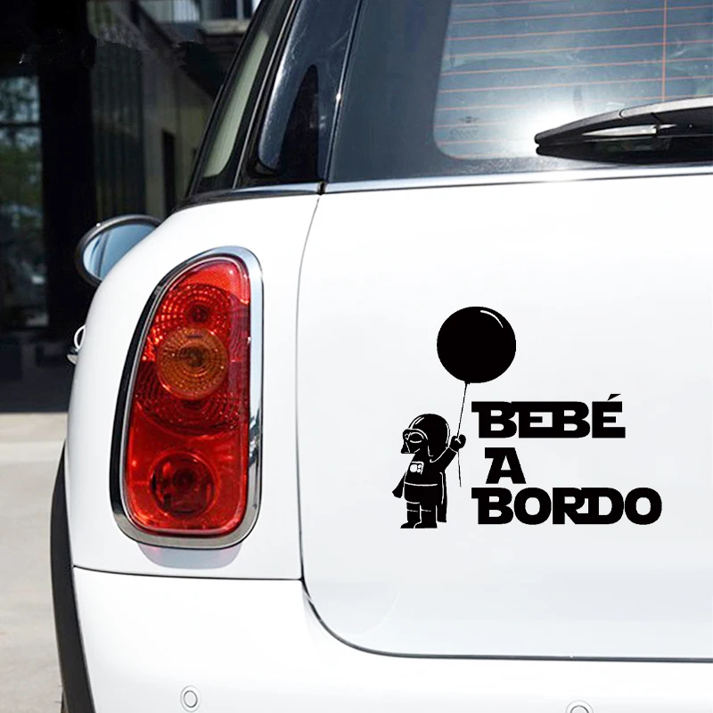 Calcomanías de vinilo para bebé A BORDO, pegatinas de bebé Yoda, bebé A BORDO, ventana de coche, parachoques, decoración de advertencia de seguridad