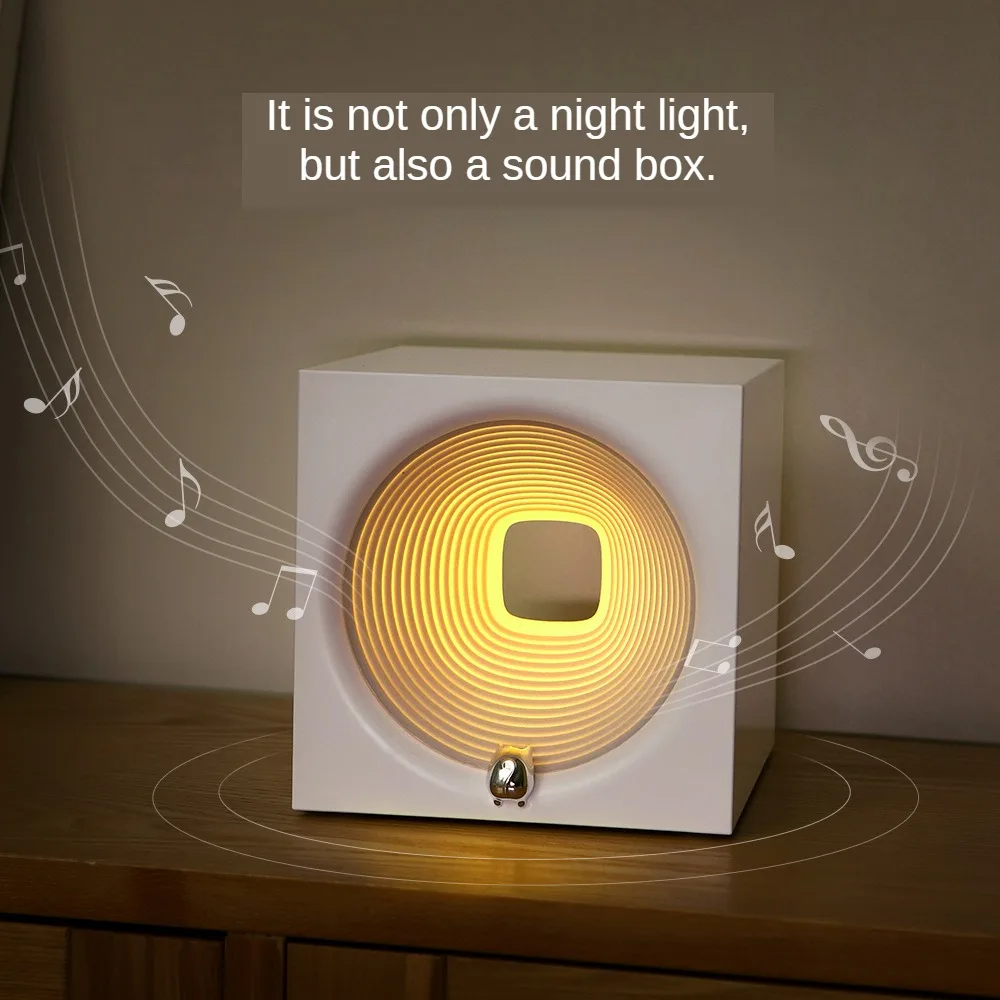 

C34 Shuttle Future Creative Light Speaker Mini Bluetooth Sound Bedhead Sleeping Endless Dimming Atmosphere Gift LED Night Lights