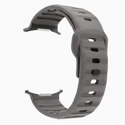 Ultra 47mm Sport Silicone Watch Strap - Premium Accessory Bracelet - Galaxy Watch Ultra (Space Grey)