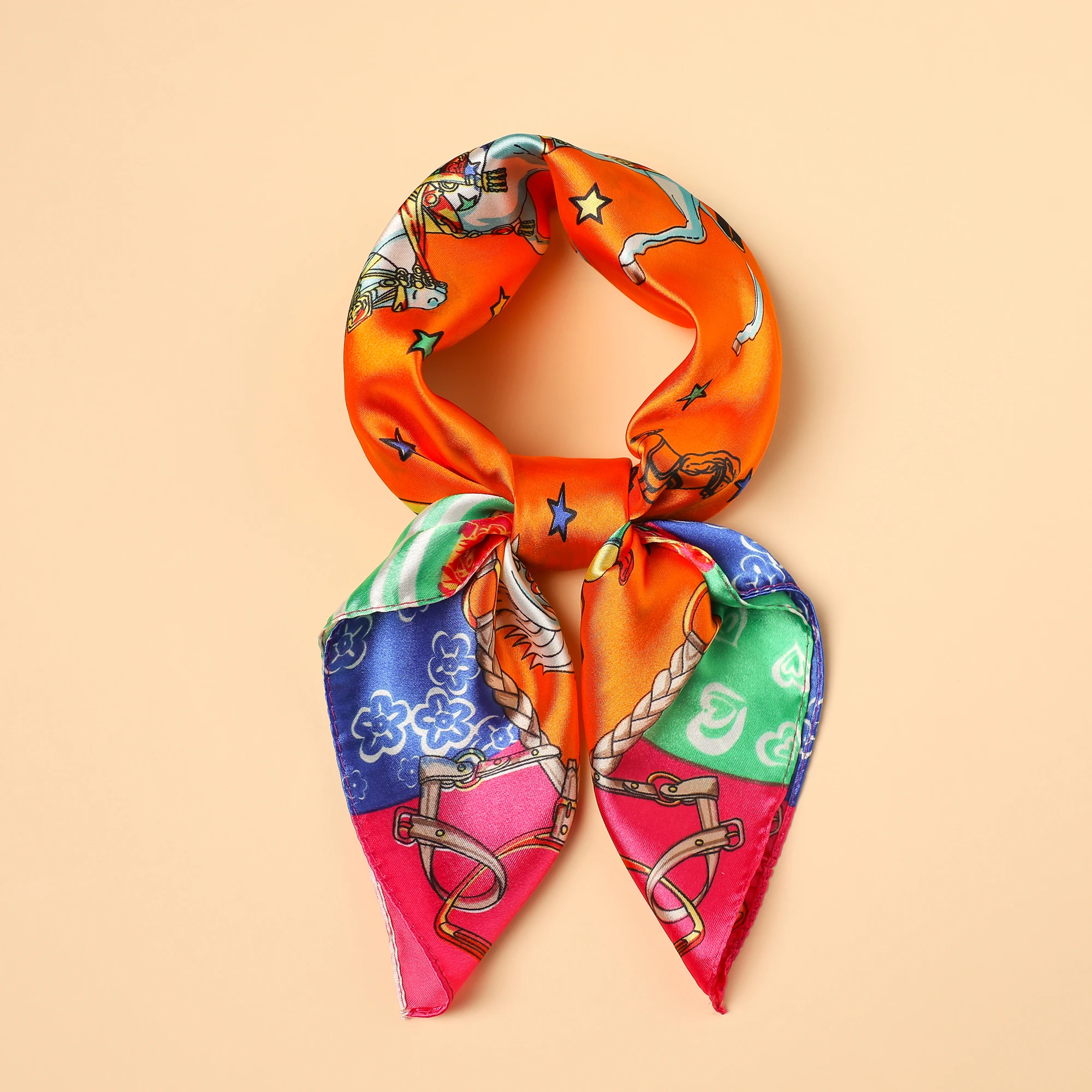 الفاخرة ليوبارد طباعة طباعة الإناث الحرير وشاح للر...