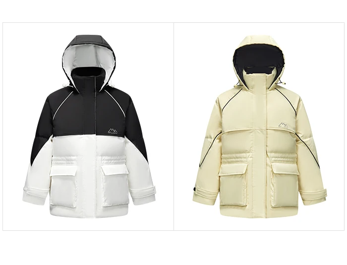 Chaqueta de plumas para mujer, de longitud media, con tres capas, suelta, con almacenamiento de calor, mangas raglán, nueva chaqueta de invierno a juego con la cintura.
