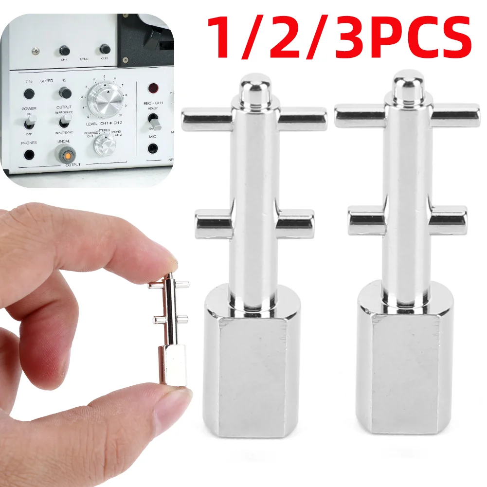 Chrome Rocker Con Manopola Toggle Flick Switch Rocker Tape Drive Tape-Recorder Accessori Per Revox B77 B710 Studer A710 Pr99 H8Wd