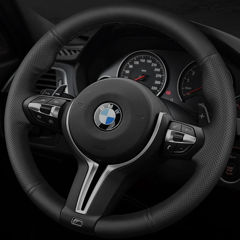 

Custom Car Steering Wheel Braid Cover Non-slip 100% Fit For BMW M Sport F30 F31 F34 F10 F11 F07 X3 F25 F32 F33 F36 X1 F48 X2 F39