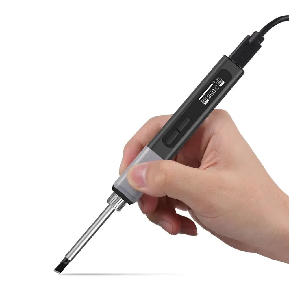 

mini intelligent soldering iron PD65W portable USB internal heating digital display constant temperature maintenance GD-K65-BC3