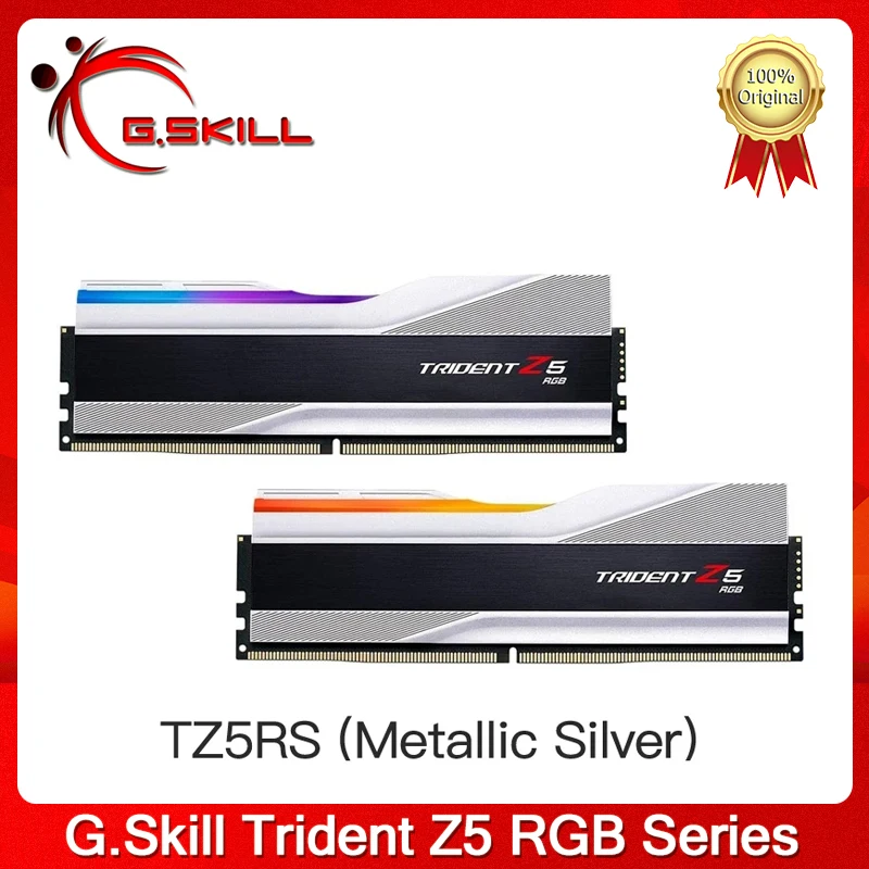 G.Skill Trident Z5 RGB (2x16GB)/(2x32GB) 288-Pin SDRAM DDR5  6000/6400/6800/7600MHz Dual Channel Desktop Memory - Silver - AliExpress