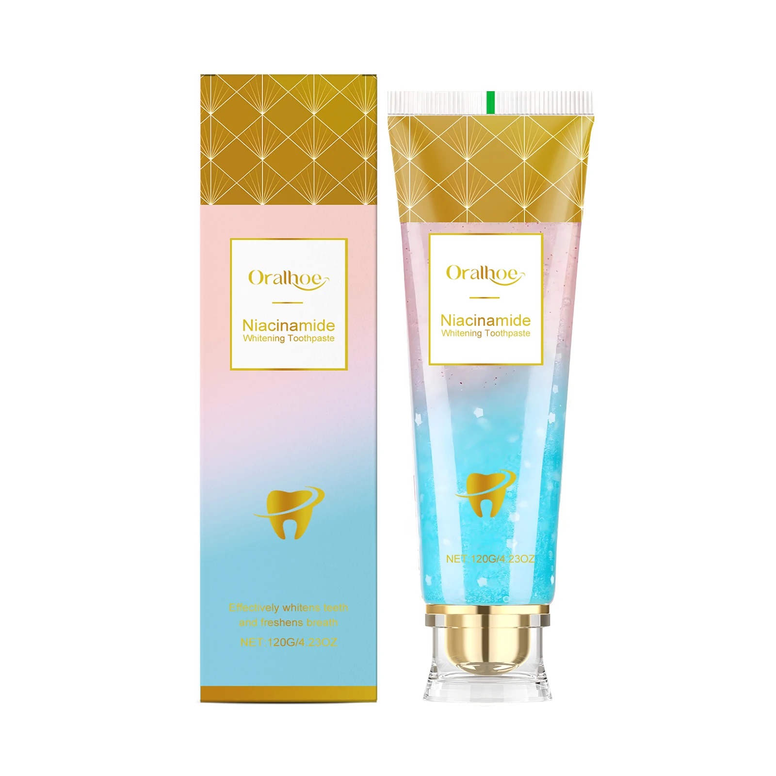 Niacinamide Whitening Toothpaste Dental Stains Removing Prevent Bad Breath Oral Cleaning Refreshing Reduces Plaque Toothpaste