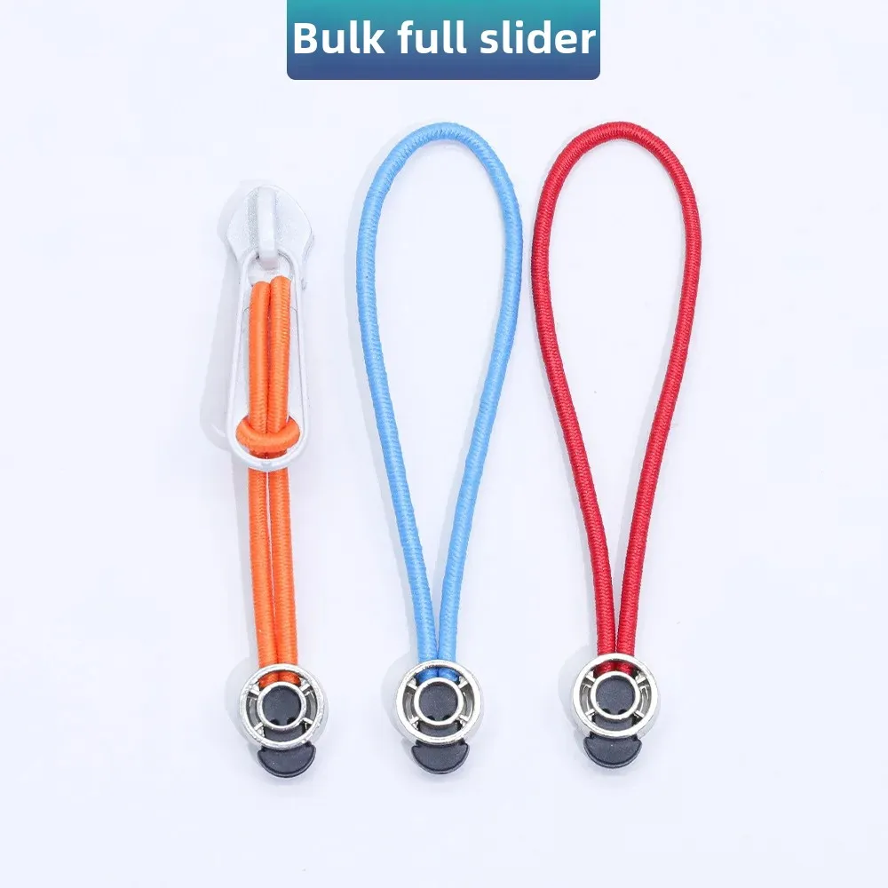 Lulu Yoga Clothing Zipper Cord Elastic Bandage Hardware Bag Puller Zipper Head Tail for Men Women Children Baby Accessori