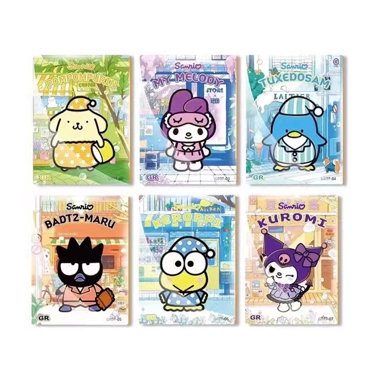 Hello Kitty Sanrio Kuromi Shining Cards My Melody Cinnamoroll Cartoon Collectible Game Trading Card Children Card bricksToy Gift 5