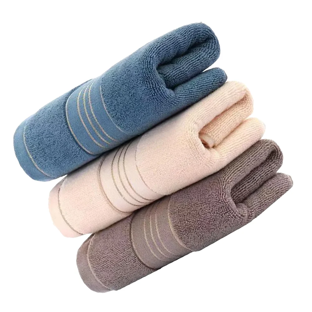 

3 Pcs Towel Super Soft Cotton Hand Towels for Bathroom Large Gym Working Out Running Sweat Absorbent Travel