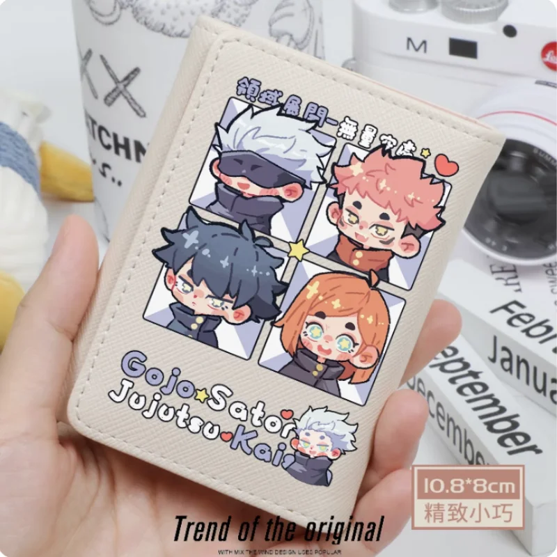 Anime Jujutsu Kaisen Satoru Gojo Fashion Wallets PU Purse Card Holder Hasp Money Bag Cosplay Gift B044