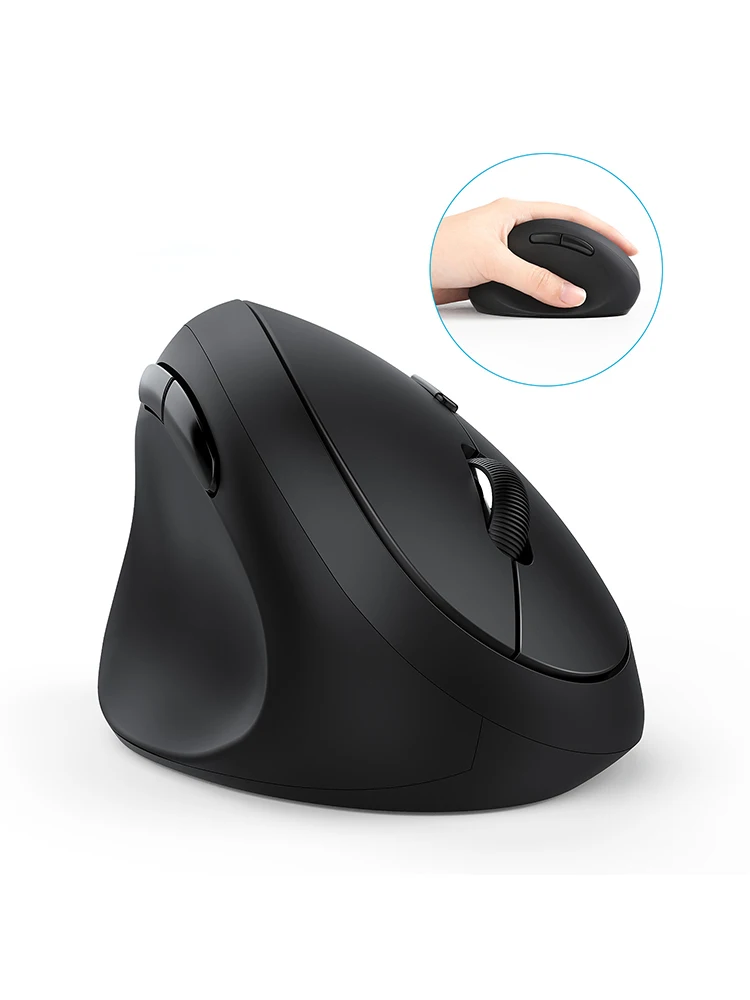 Jelly Comb Left Handed Mouse 2.4G USB Ergonomic Vertical Mouse Less Noise for PC Notebook Computer 800 1200 1600 DPI 