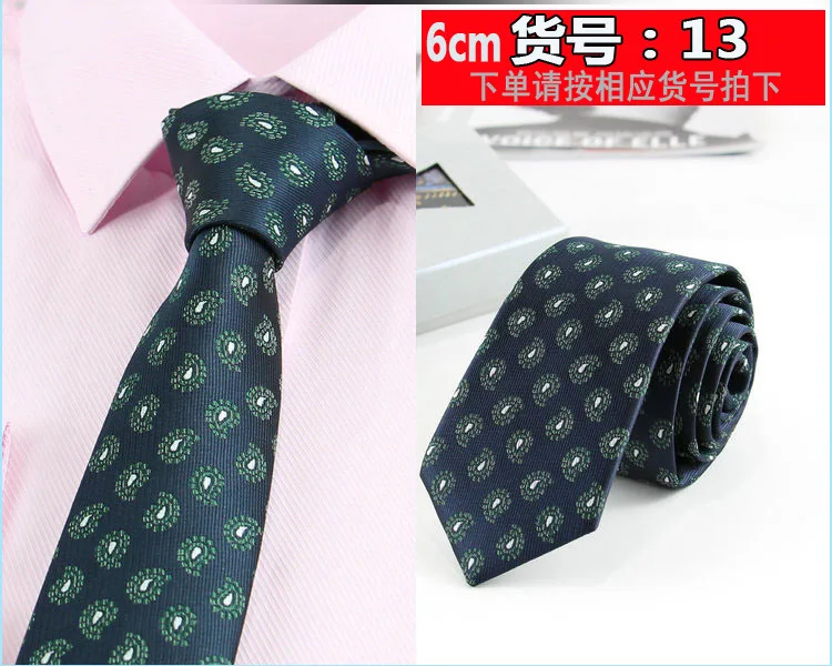 Neue 6 cm Gestreifte Dot Krawatte Business Casual Seide Luxus Herren Krawatten Hochzeit Party Krawatte Formale Dünne Schmale kleid Krawatte – Detail 4