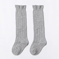 Kids Baby Socks Knitted Cotton Long Tube Sock Kids Knee High Toddler Socks Kids Girls Lace Summer Cute Socks 0-3T Leg Warmer 4