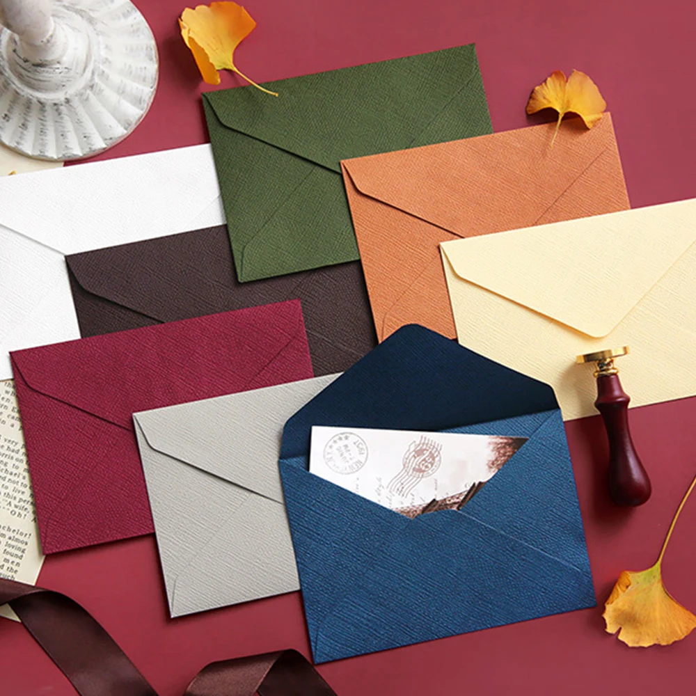 16.1*11.2cm Vintage Linen Textured Envelopes Valentine's Day Gift Envelopes Wrapping Paper Greeting Card Packing kraft paper envelopes,mailing envelopes,mini envelopes,window envelopes,mailing bags,express bag,gift card envelopes