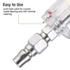 Water Trap Clear Painting Moisture Separator Air Oil Water Separator Filter Kit 1/4 Inch Thread Sprayer Air Compressor Tool 5