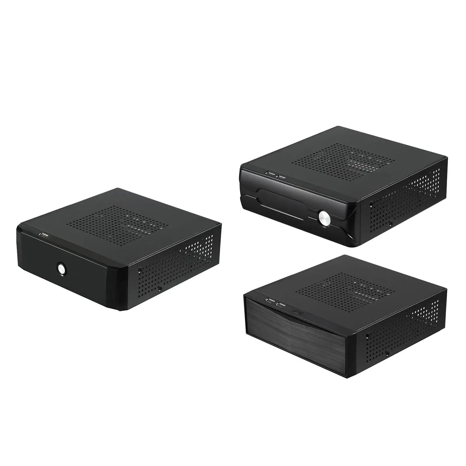 컴퓨터 케이스 수평형 호스트 섀시 금속 게이밍 전원 공급 장치 2.0 USB 컴팩트