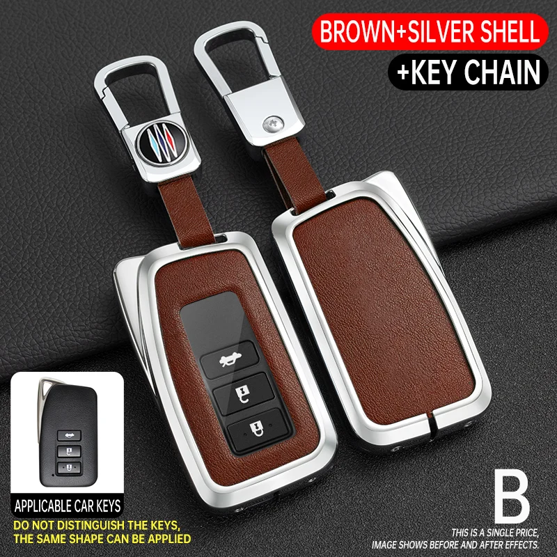 Premium Car Key Cover Case with Keychain and Keyring Accessories