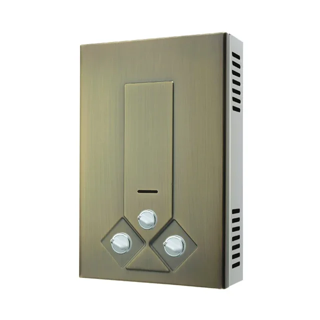 Winter Ice BathWall Mounted Geyser Flue Type And Instant Yellow Colored Steel Gas Hot Water Heater