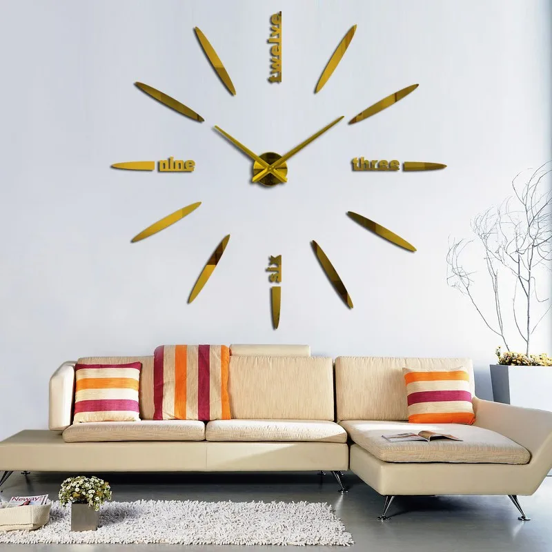 3D Wall Clock Luminous Frameless Wall Clocks Stickers Silent Clock for Home Living Room Office Decor Bedroom Decor wall clock 3d wall clock