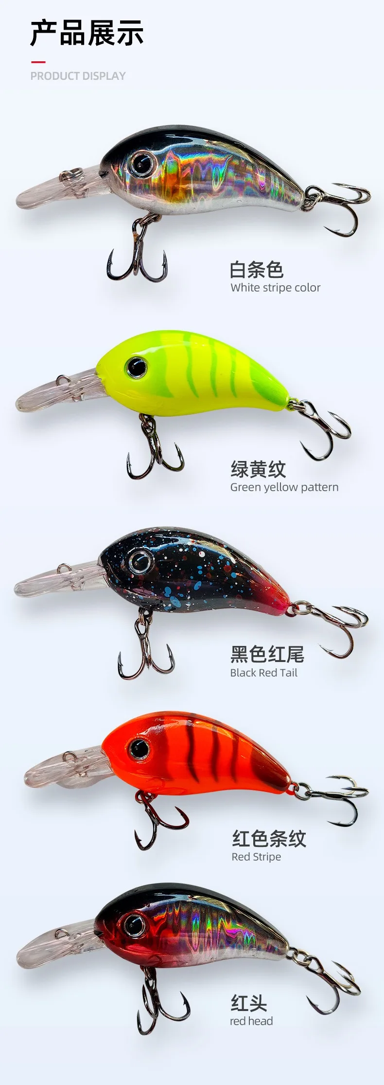 1pc Kurbel köder Angeln Locken Wobbler 5,2g 6,2 cm Minnow Isca Künstliche Köder Crankbait Leurre de Bass Pike trolling Pesca Tackle – Detail 9