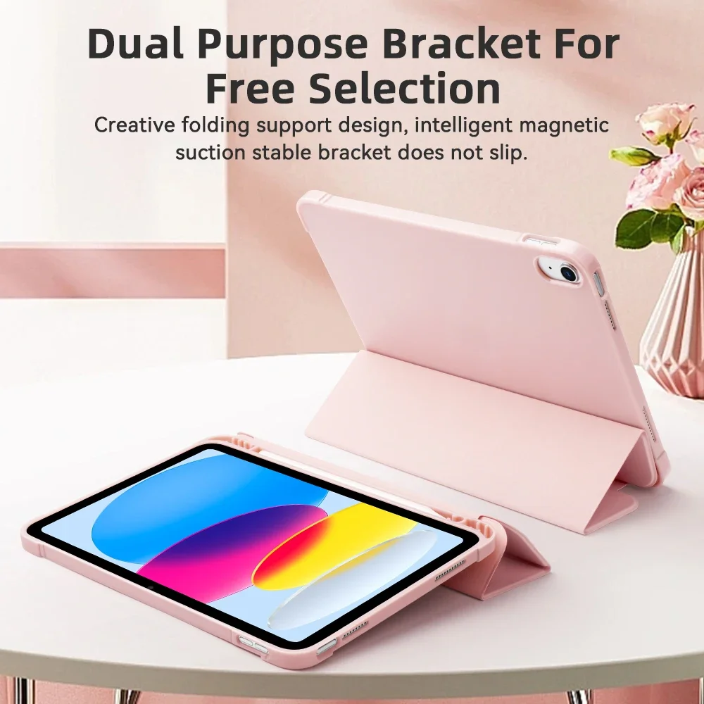 Premium Smart Cover Case with Pencil Holder and Auto Wake/Sleep