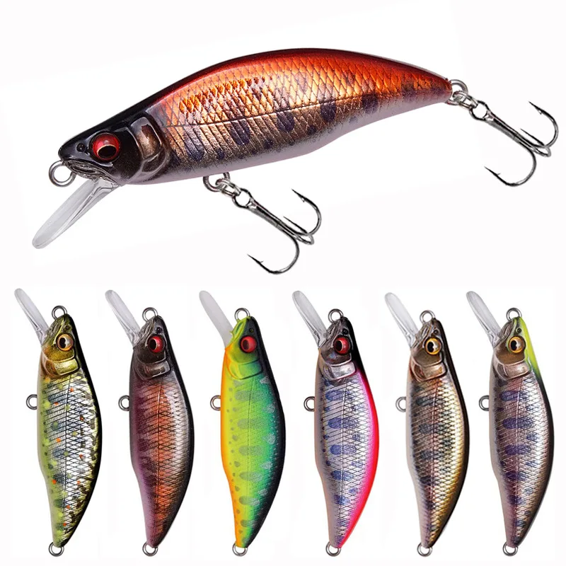 

NEW Minnow 64cm 7.6g Fishing Lures Deep Diving Lure Swimbait Ice Fish Crankbait Whopper Plopper Sink Bass Bait Japan Tackle Pesc