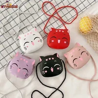 Cute Cartoon Cat Kdis Backpack Messenger Bag Coin Purses Handbags for Boy Girls Mini Shoulder Bag 1