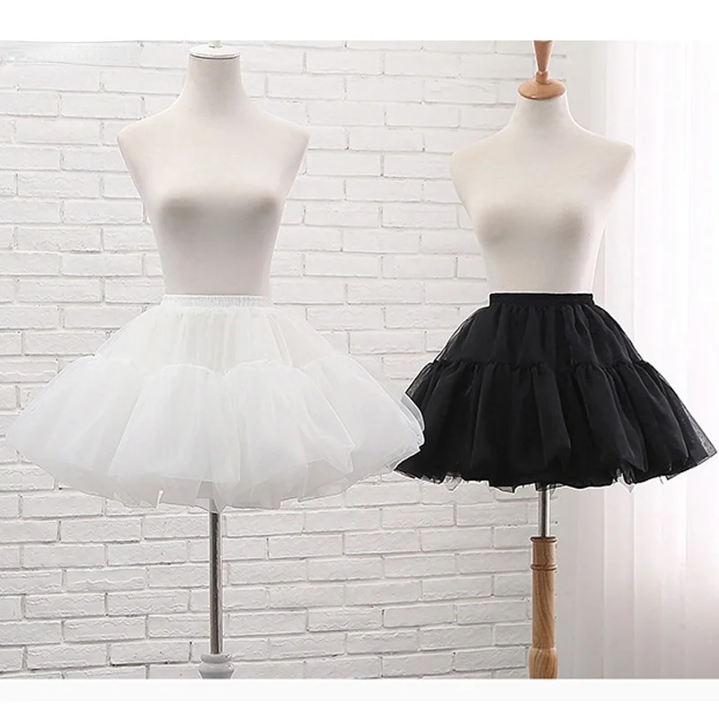 

Organza Ball Gown Short Petticoat Lolita Cosplay Short Dress Petticoat Ballet Tutu Skirt Rockabilly Crinoline