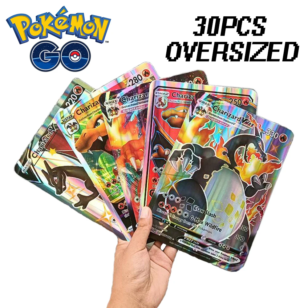 Lot de 2 Cartes Pokémon Jumbo XXL - Lot de 2 Cartes Pokémon GX VMAX Mega V  - Officielles Pokémon - Langue Anglaise. : : Jeux et Jouets