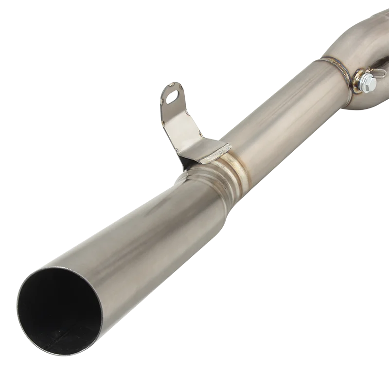 カワサキzh2 se用スリップオンエキゾースト,チタン合金,フロントリンク