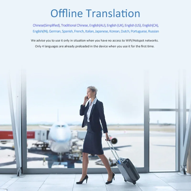 Voice Translator Language Translator 137 Languages T11 Portable Smart Voice Translator Real-time Multi-Language Speech Interactive Offline Translator Business Travel