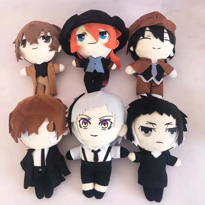 Anime Plush Doll Toy Osamu Dazai Nakahara Chuuya Fyodor Dostoyevsky Doppo Kyouka Plushies Figures Cosplay Props Gift