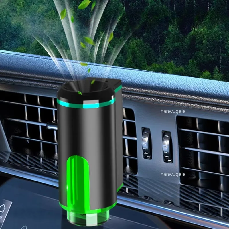 Cologne/Ocean/White Tea Car Perfume Air Freshener Essential Oil Scent Aroma Car Diffuser Smell Distributor Recharged LED Light
