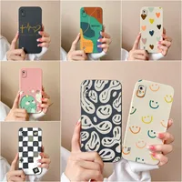 Phone Cases For Samsung A10 A10s A10S Back Cover Luxury Fancy Matte Liquid Protective Soft Silicone For Galaxy A 10 M01s Fundas