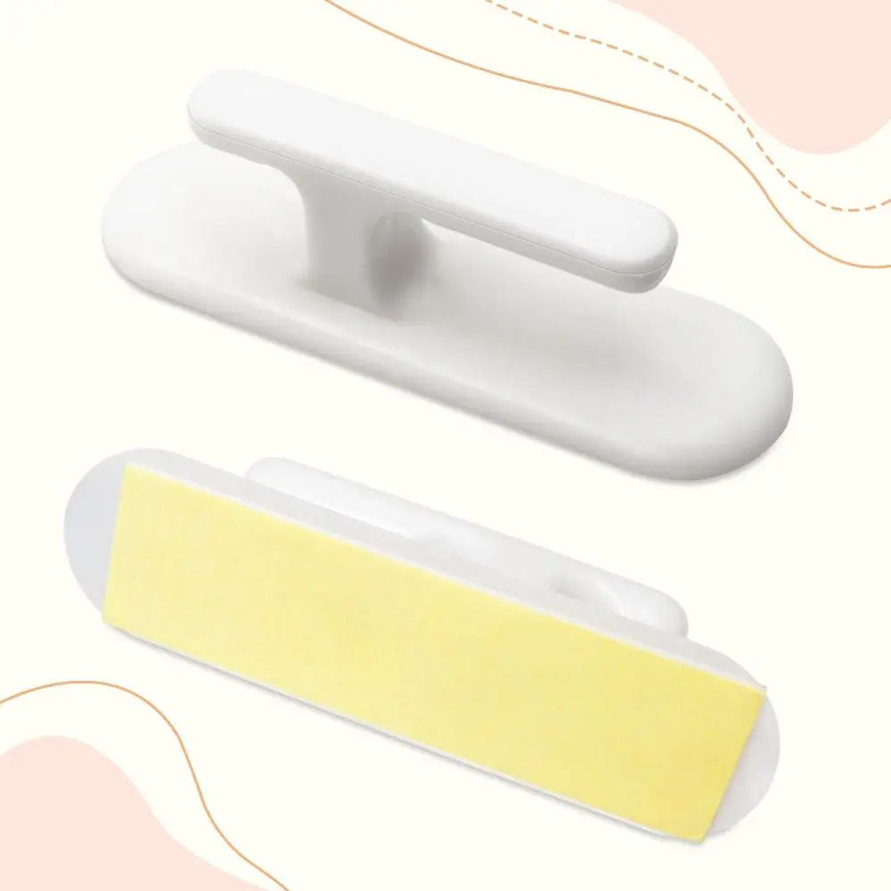 White Plastic Self Adhesive Blind Cord Winder Holder