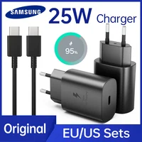 SAMSUNG 25W Charger 45W Adapter PD Type C Super Fast Charging Samsung Galaxy S25 S24 S23 S22 Ultra S21 A54 A34 Power Chargeur EU